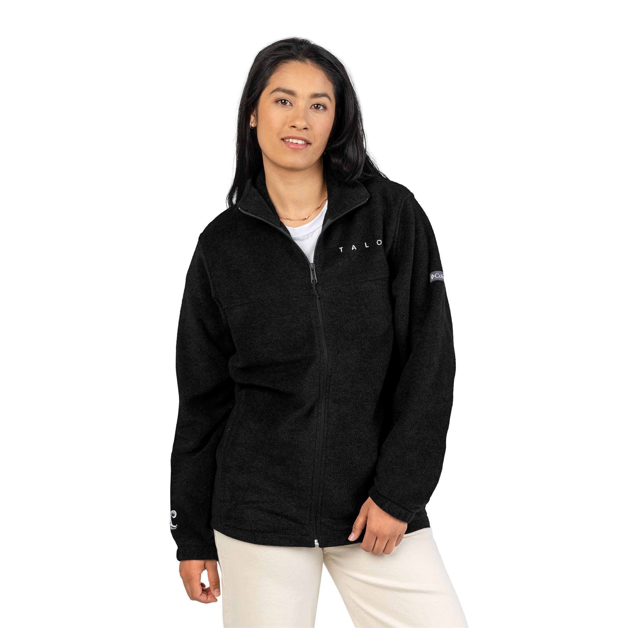 Embroidered Fleece Jacket – Minimalist TAIO Logo