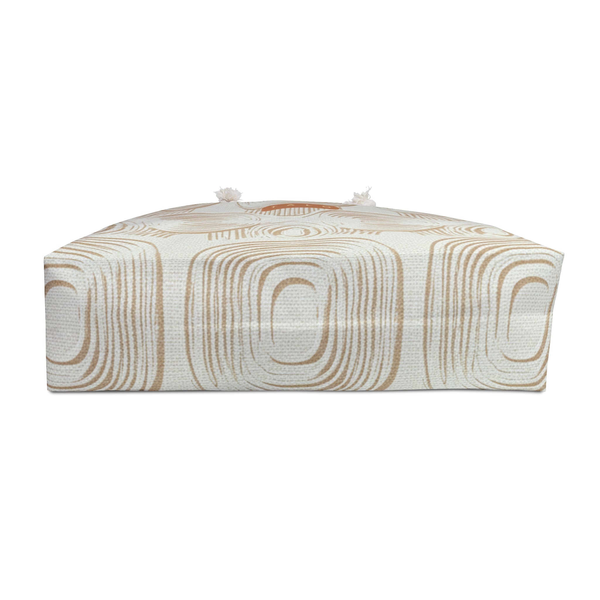 Neutral Boho Circle Pattern Weekender Bag
