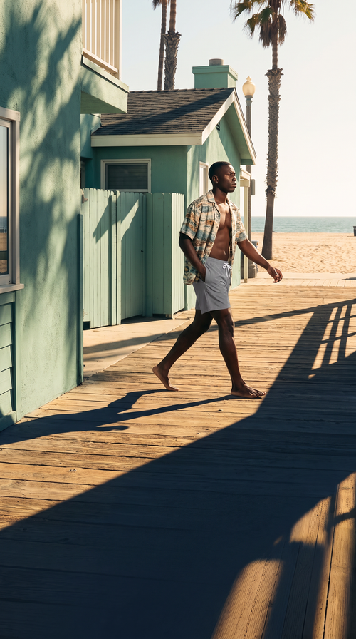 Men's Grey Talo Boardshorts