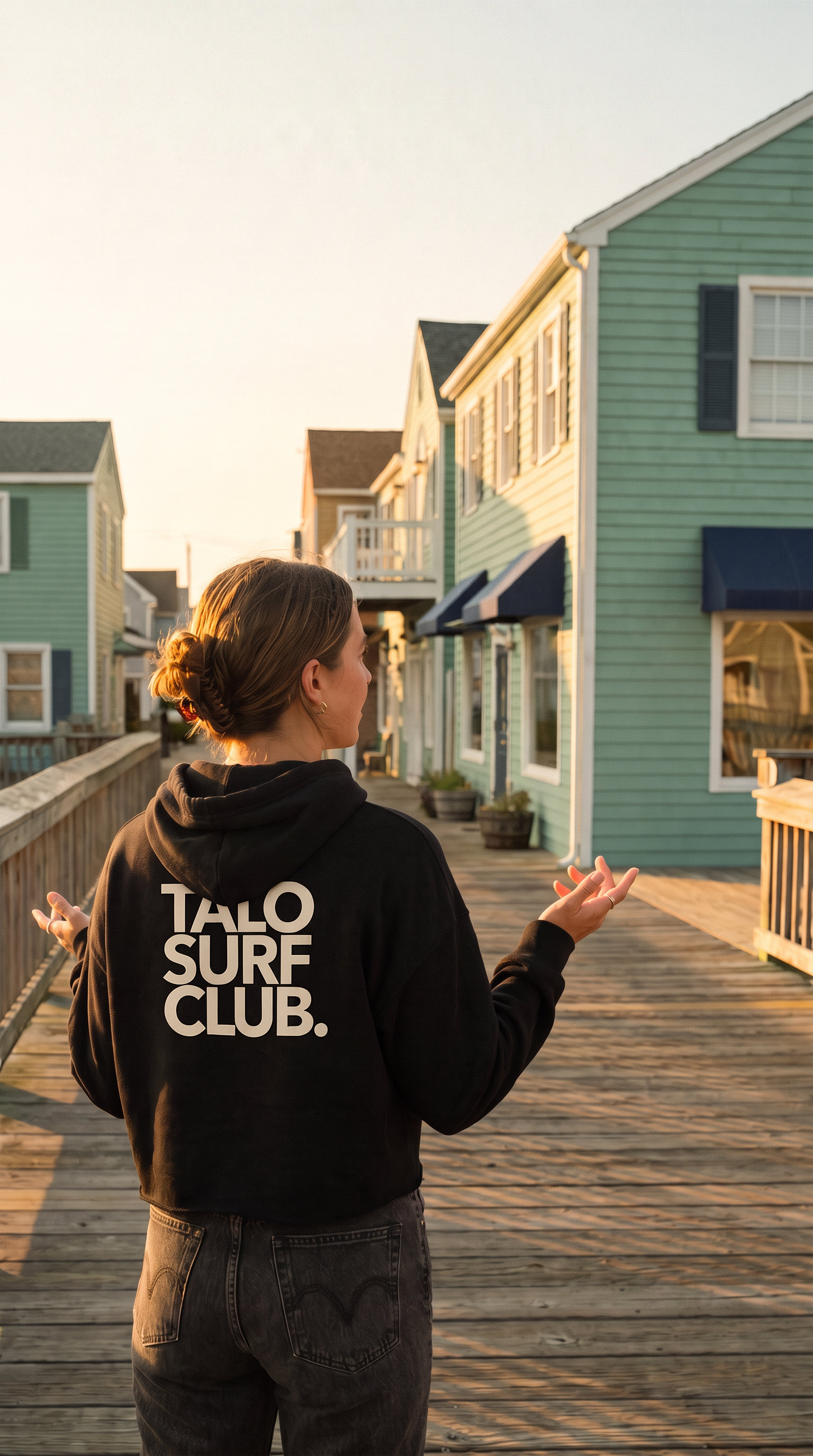 Women's Talo Surf Club Crop Hoodie