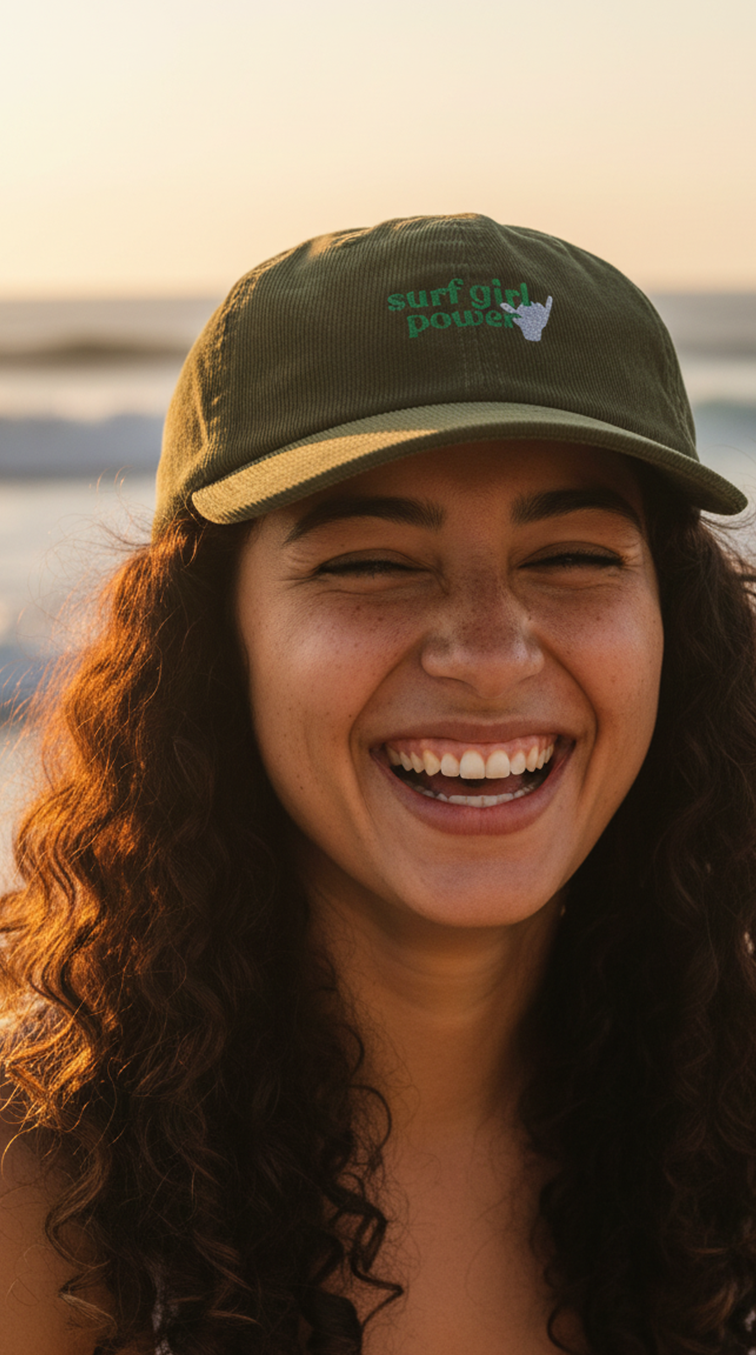 Women's Surf Girl Power Corduroy Hat