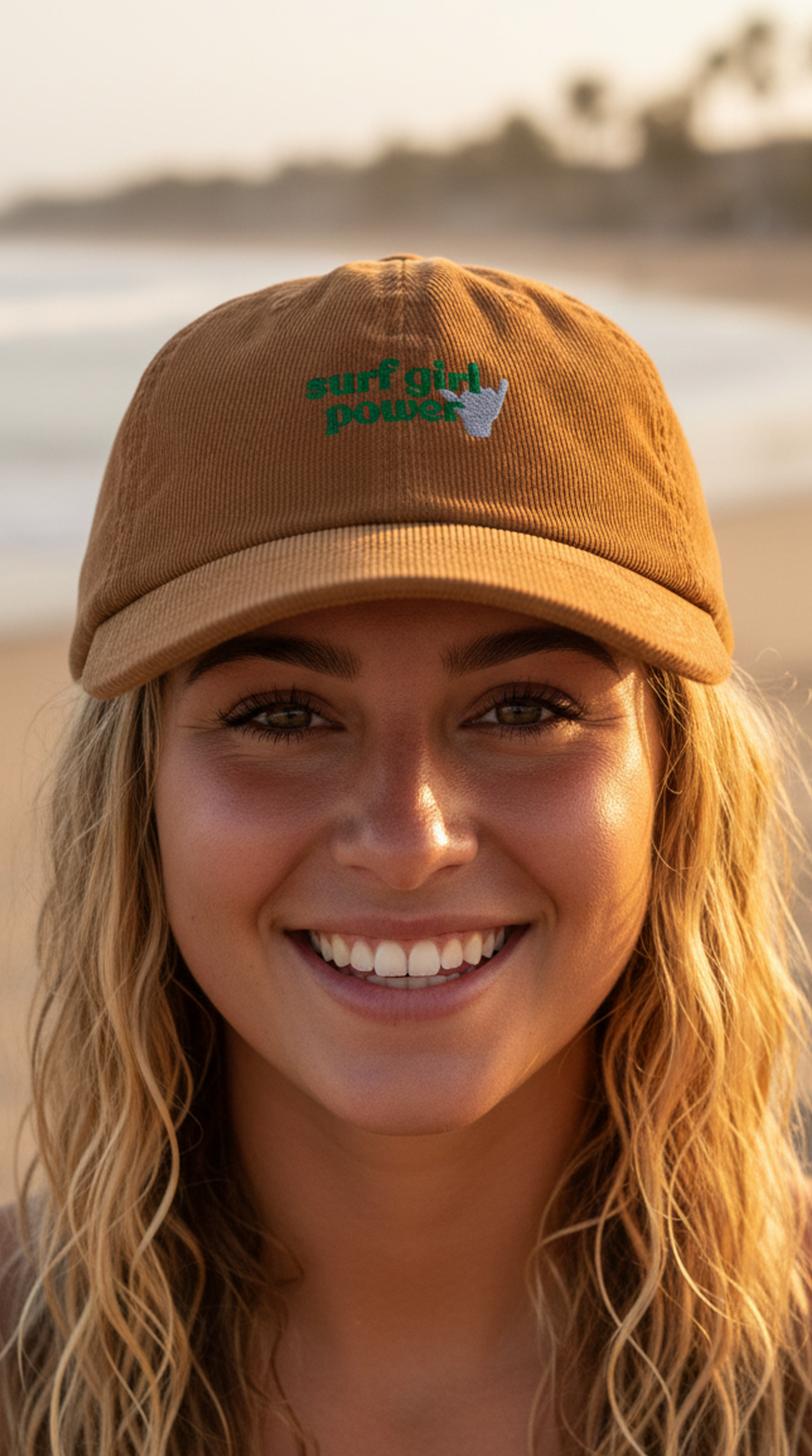 Women's Surf Girl Power Corduroy Hat