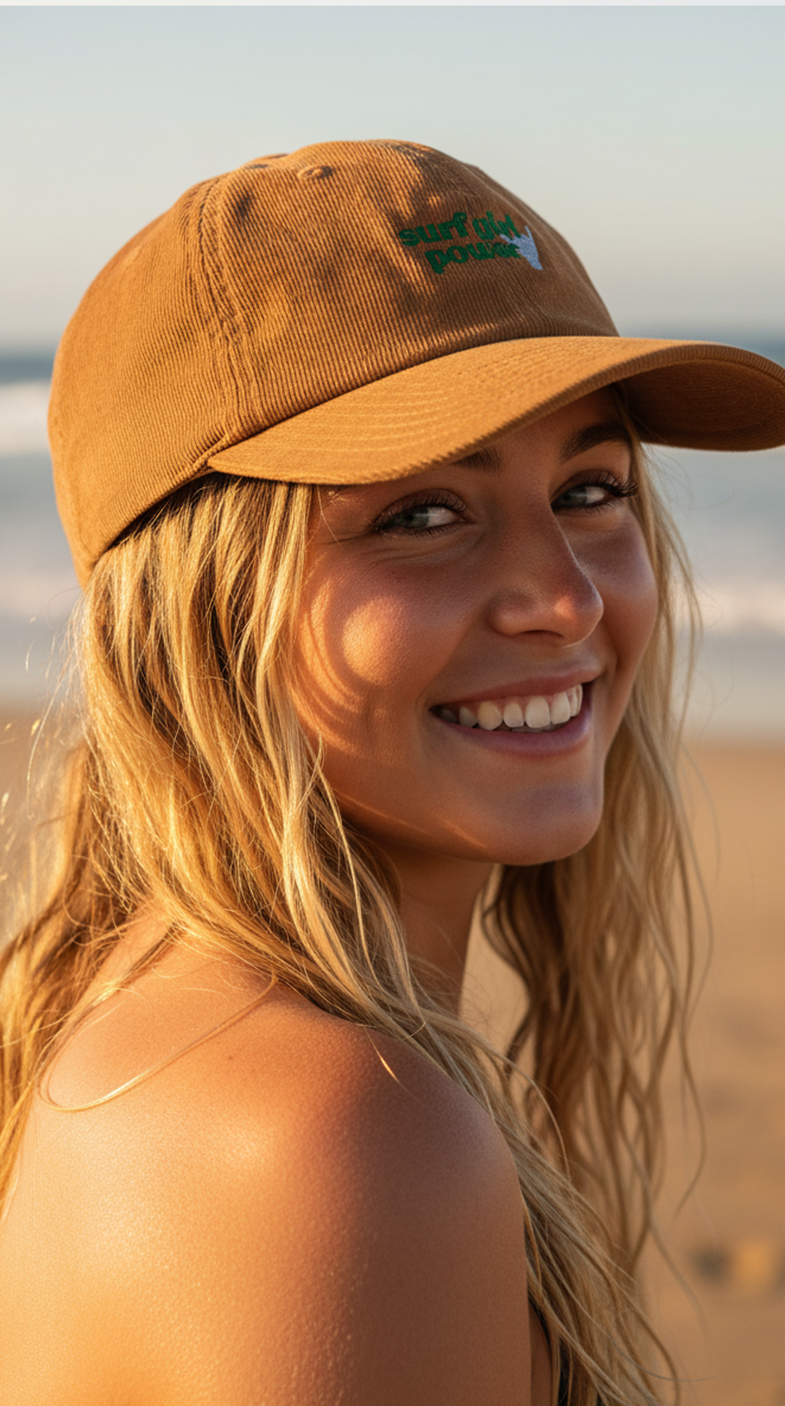 Women's Surf Girl Power Corduroy Hat