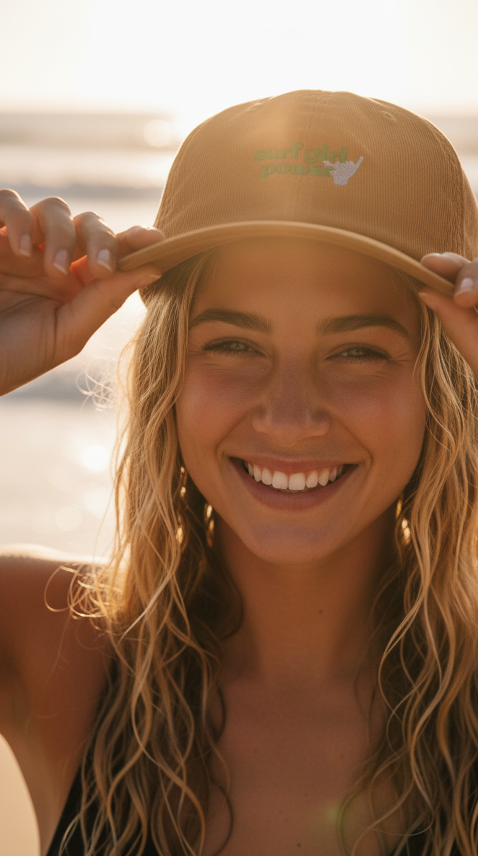 Women's Surf Girl Power Corduroy Hat