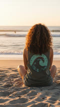 Women's Surf Wave Stonewash Tank Top