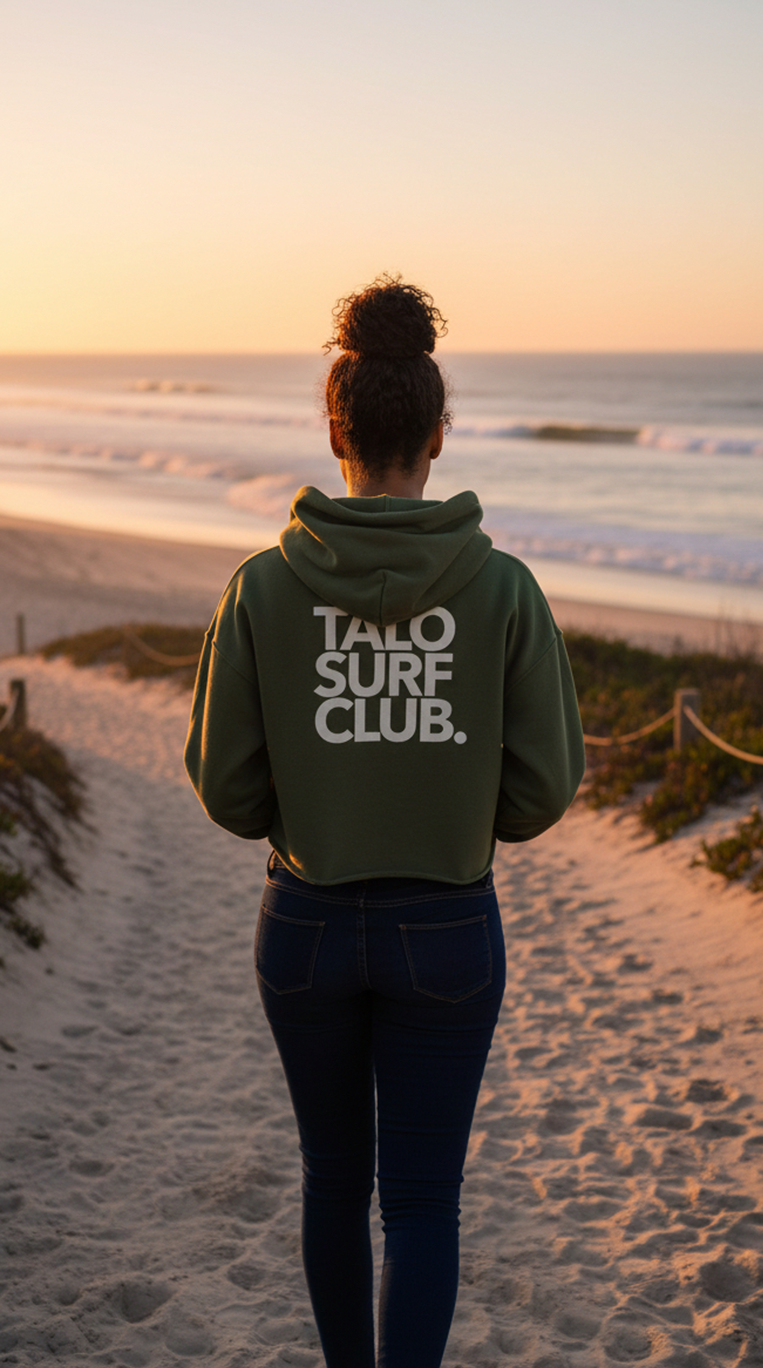 Women's Talo Surf Club Crop Hoodie