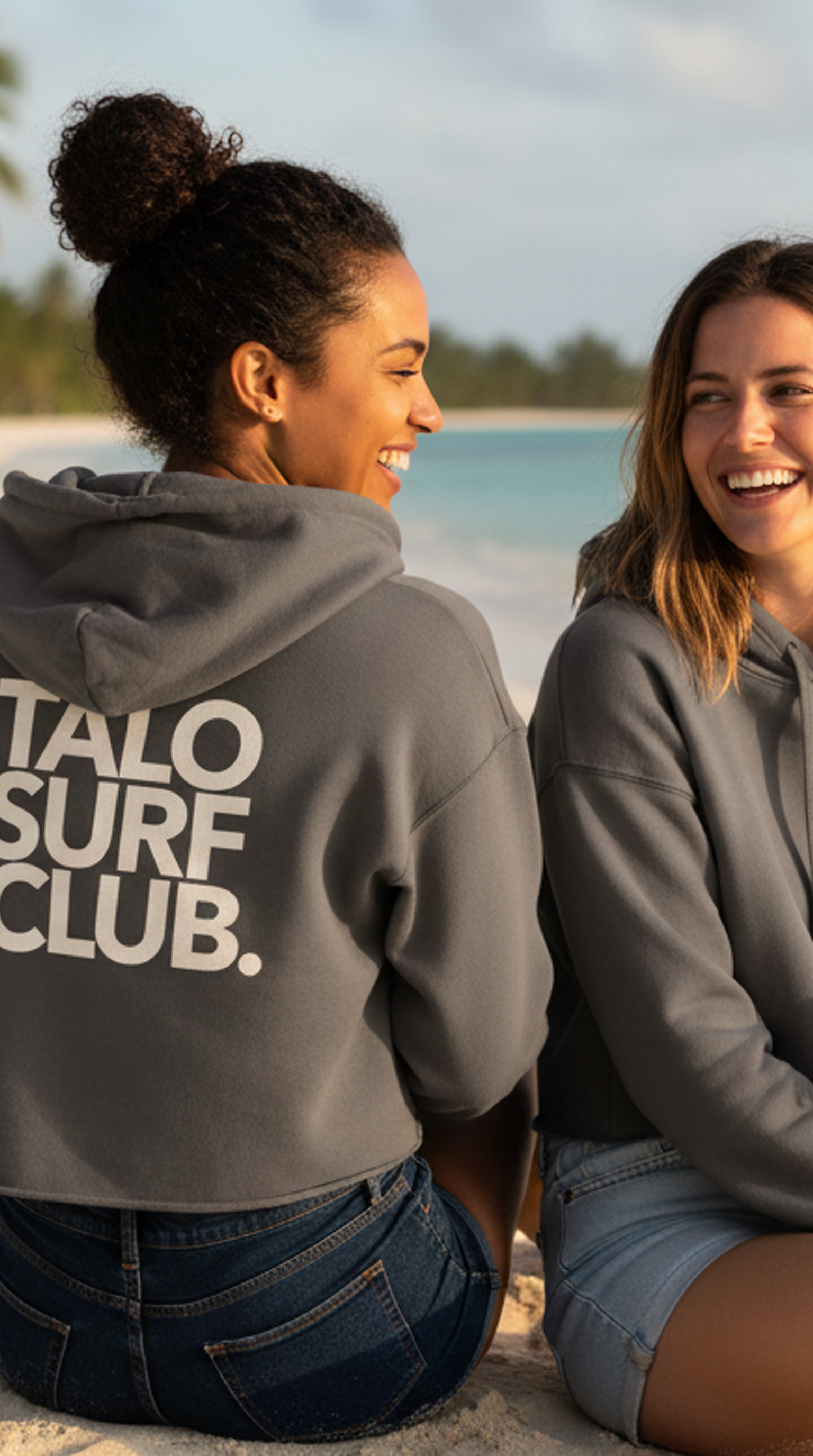 Women's Talo Surf Club Crop Hoodie