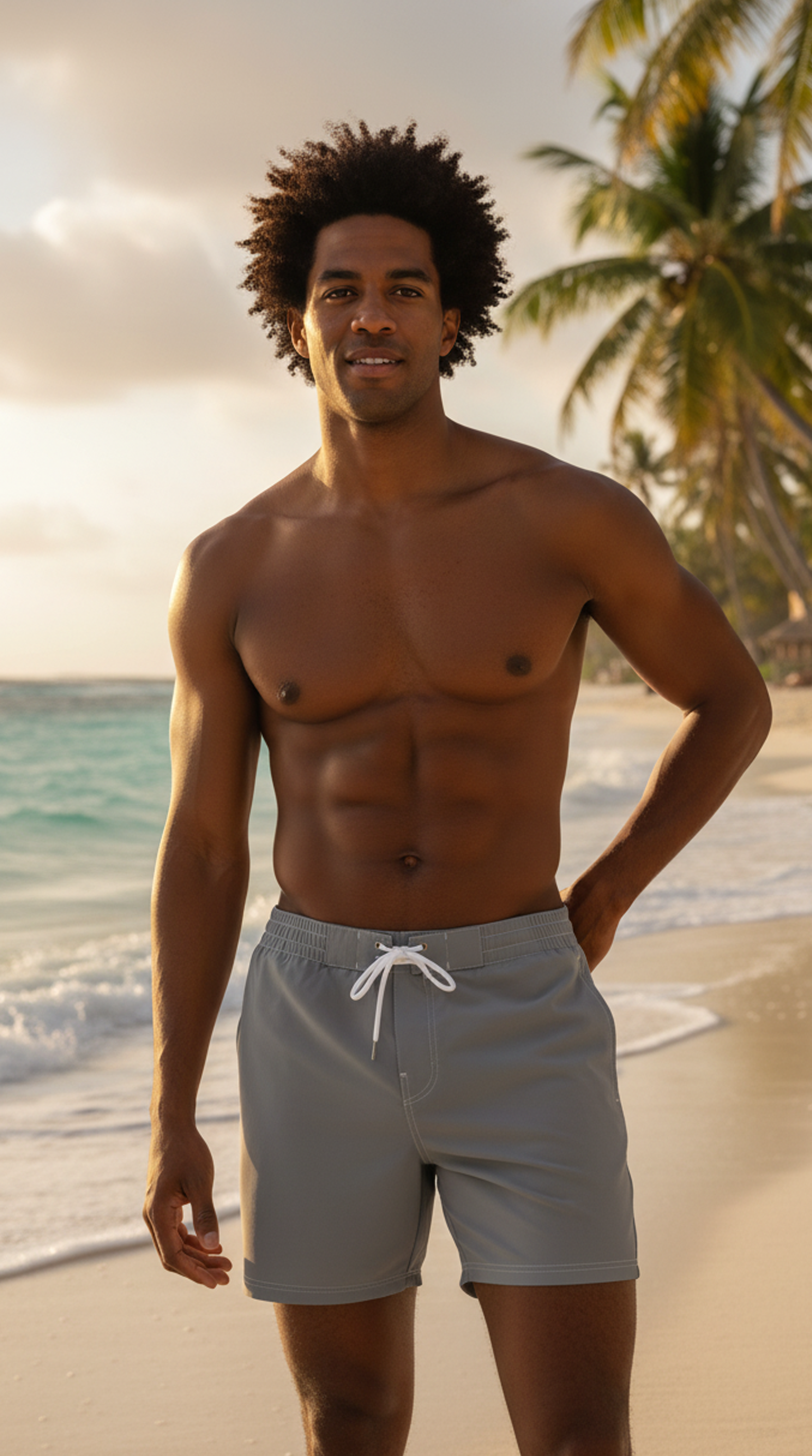 Men's Grey Talo Boardshorts