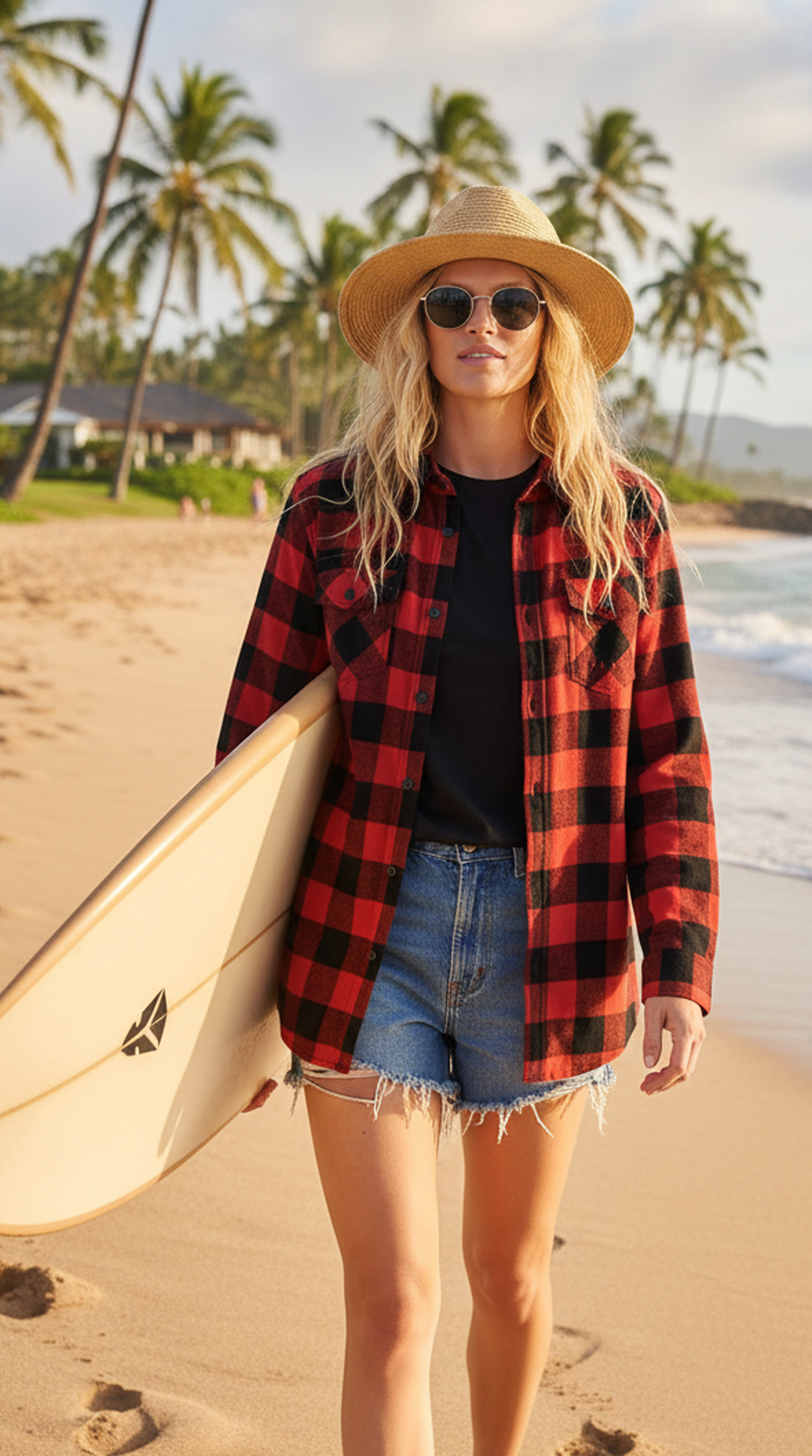 Women's  Buffalo Plaid Flannel Shirt