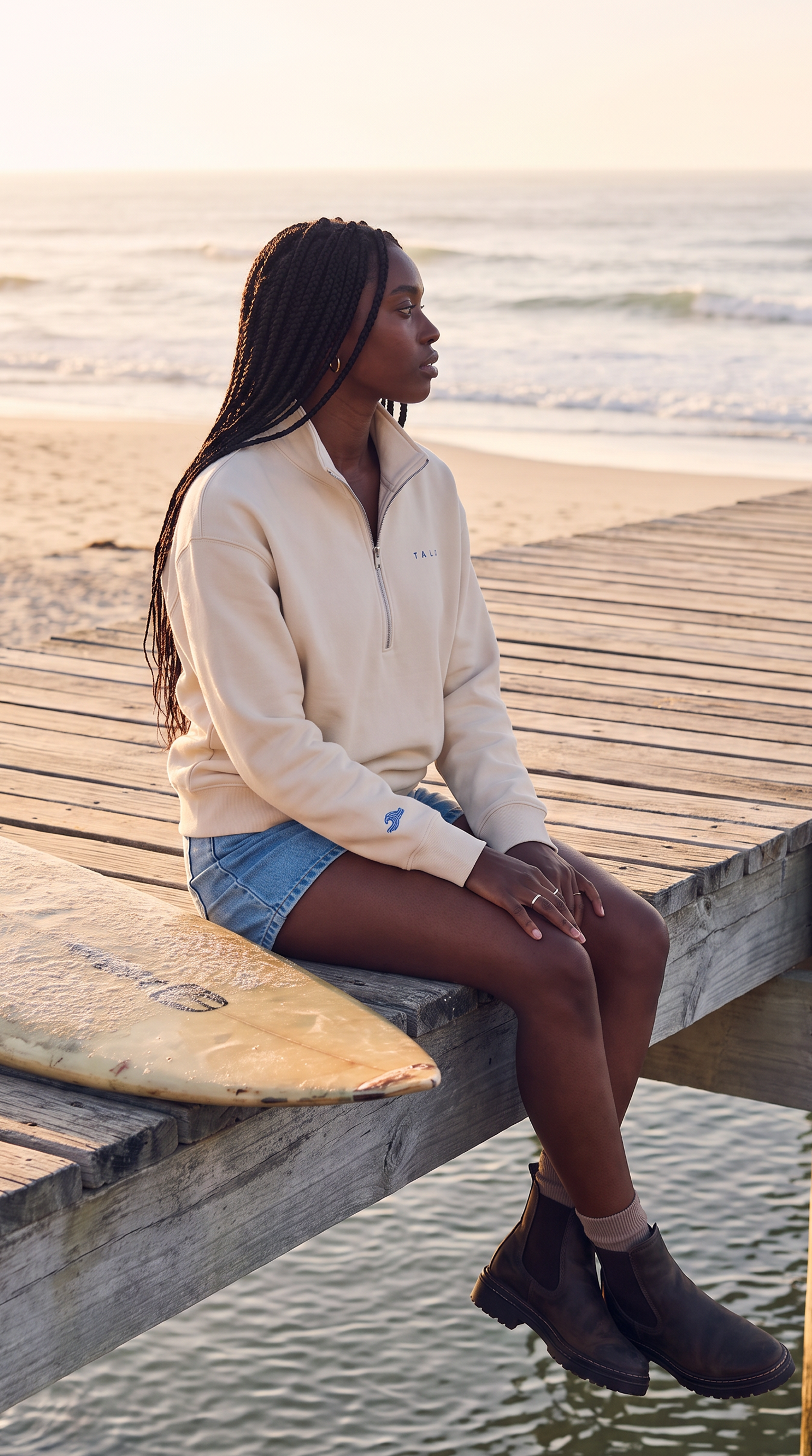 Women's 3/4 Zip Talo Sweater