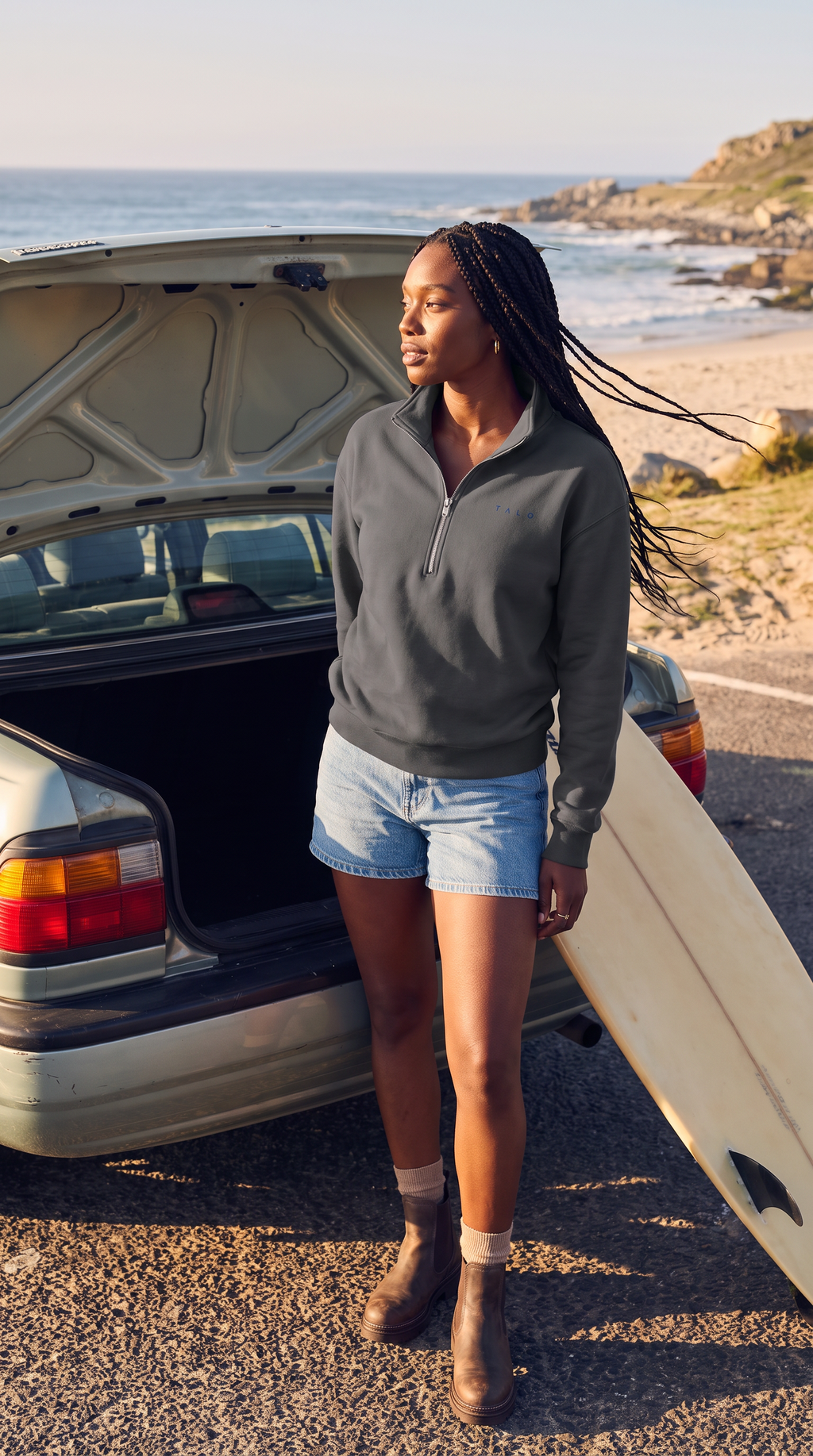 Women's 3/4 Zip Talo Sweater