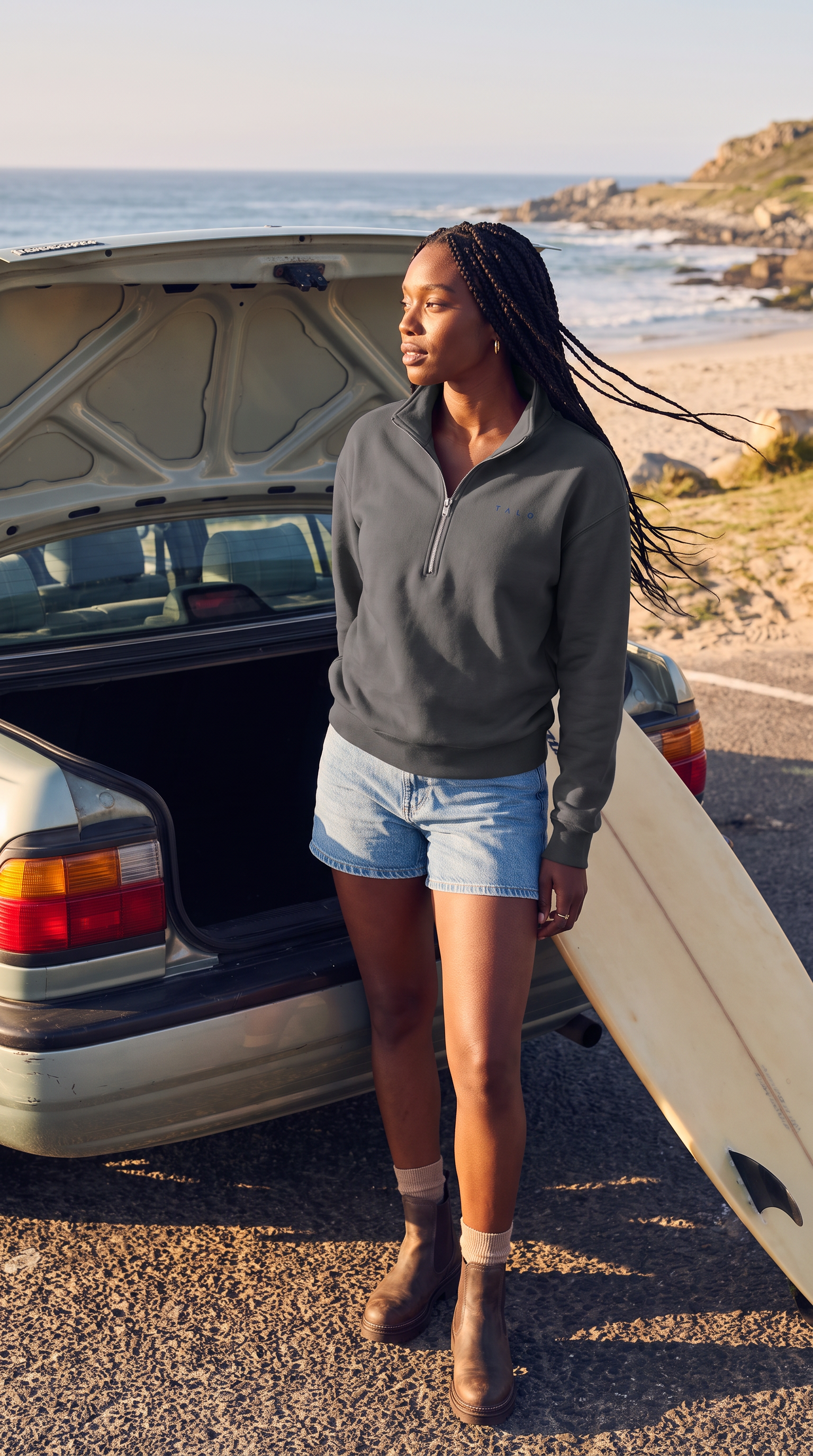 Women's 3/4 Zip Talo Sweater
