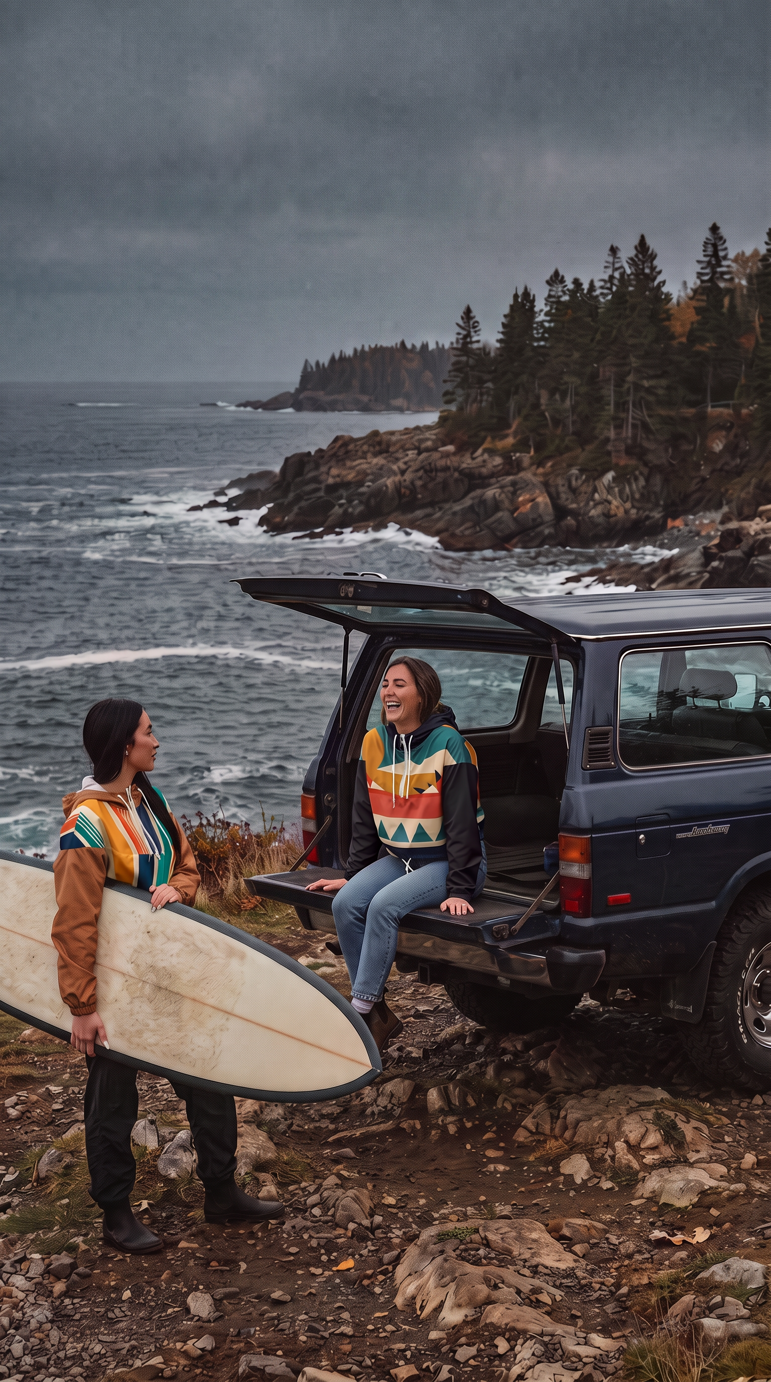 Women’s Stripped Cropped Windbreaker